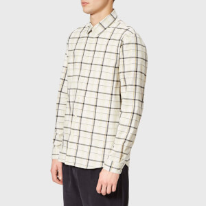 Folk Men's Storm Shirt - Ecru Multi Check