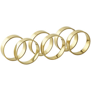 Broste Copenhagen Napkin Rings - Brass (Set of 6)