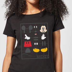 Disney Mickey Mouse Construction Kit Women's T-Shirt - Black