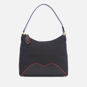 Lulu Guinness Women's Cupid's Bow Lucilla Medium Bag - Black/Scarlet