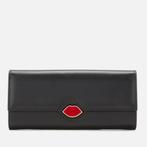 Lulu Guinness Women's Lips Cora Wallet - Black