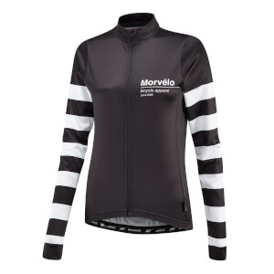 Morvelo Women's Swiss Thermoactive Long Sleeve Jersey - Black/White