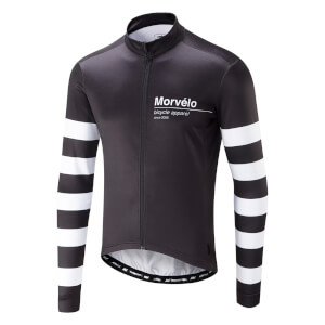 Morvelo Swiss Thermoactive Long Sleeve Jersey - Black/White
