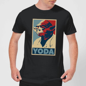 T-Shirt Homme Poster Yoda Star Wars Classic - Noir