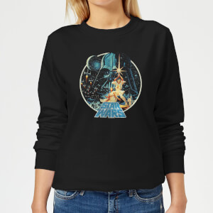 Sweat Femme Vintage Victory Star Wars Classic - Noir