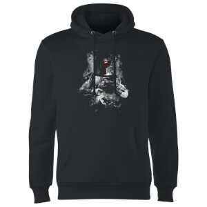Star Wars Boba Fett Distressed Hoodie - Black