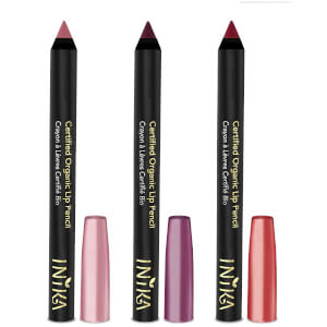 INIKA Certified Organic Lipstick Crayon Trio
