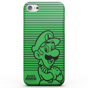 Nintendo Super Mario Luigi Retro Colour Line Art - Telefoonhoesje (Samsung & iPhone)
