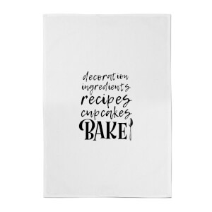 Baking Words Cotton Tea Towel