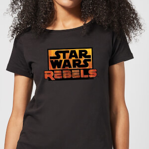 T-Shirt Femme Logo Star Wars Rebels - Noir