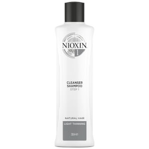 NIOXIN 3-Part System 1 Cleanser Shampoo for Natural Hair with Light Thinning 300ml