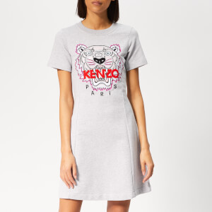 KENZO Women's Tiger Flare Summer Dress - Pale Grey