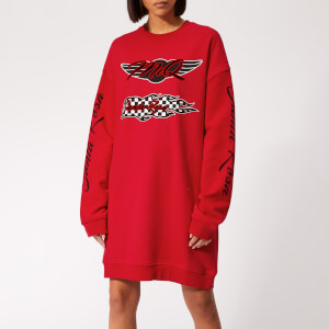 McQ Alexander McQueen Women's Slouchy Sweat Dress - Cadillac Red