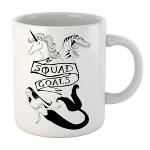 Rock On Ruby Mermaid, Unicorn and Dinosaur Squad Goals Mug