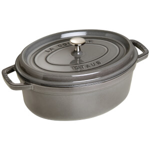 Staub Oval Cocotte - Graphite Grey - 29cm