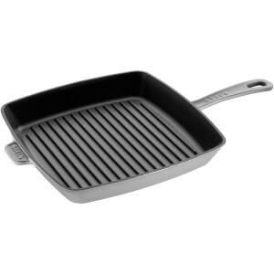 Staub Square Grill Pan - Graphite Grey - 30cm