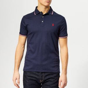 Polo Ralph Lauren Men's Stripe Tipped Pima Polo Shirt - French Navy