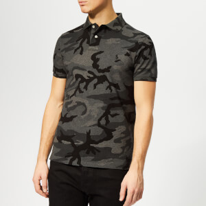 Polo Ralph Lauren Men's Basic Mesh Polo Shirt - Charcoal Rl Camo