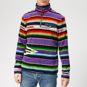 Polo Ralph Lauren Men's Sportsman Funnel Neck Fleece Sweatshirt - Purple Serape Multi