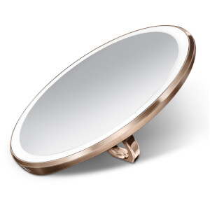 simplehuman Rechargeable Compact Sensor Mirror - Rose Gold 10cm