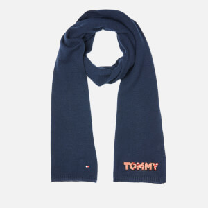 Tommy Hilfiger Women's Tommy Patch Knit Scarf - Navy