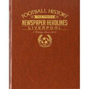 Liverpool Newspaper Book - Brown Leatherette