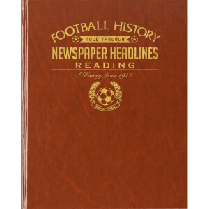 Reading Newspaper Book - Brown Leatherette