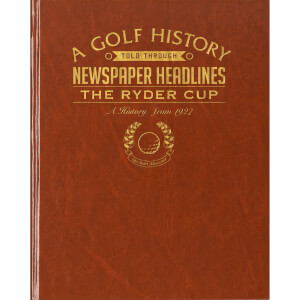 Ryder Cup Golf Newspaper Book - Brown Leatherette