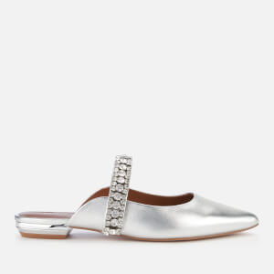 Kurt Geiger London Women's Princely Leather Pointed Mules - Silver