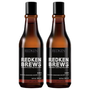 Duo de shampooings 3-en-1 pour homme Redken Brews