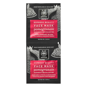 APIVITA Express Radiance Face Mask -kasvonaamio 2x8ml, Pomegranate