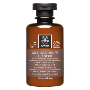 Шампунь против перхоти для жирных волос APIVITA Holistic Hair Care Oily Dandruff Shampoo - White Willow & Propolis 250 мл