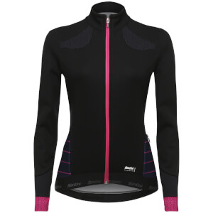 Santini Women's Coral Winter Windstopper Jacket - Black/Violet