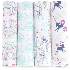 aden + anais Classic Swaddle 4 Pack Bambi