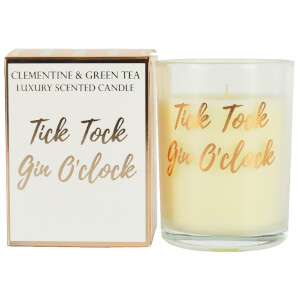 Tick Tock Gin O'Clock Candle in Gift Box - Rose Gold