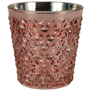 Glass Wax Filled Pot - Rose Gold, Orange and Cinnamon Scent