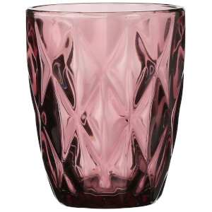 Boulogne Short Glass Tumbler - Purple