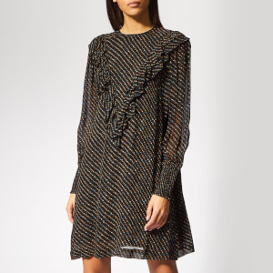 Ganni Women's Mullin Georgette Mini Dress - Black