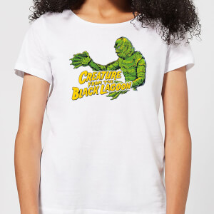 T-Shirt Femme L'Étrange Créature du lac noir - Universal Monsters - Blanc