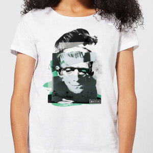 T-Shirt Femme Collage Frankenstein - Universal Monsters - Blanc