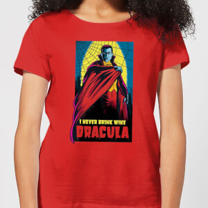 Universal Monsters Dracula Retro Women's T-Shirt - Red