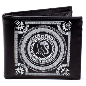 Marvel Black Panther Men's Made in Wakanda Bifold Wallet - Black