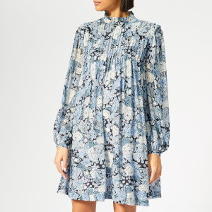 Ganni Women's Elm Georgette Mini Dress - Heather