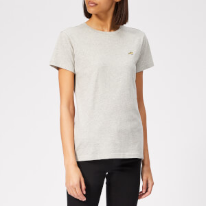 Bella Freud Women's Embroidered Dog T-Shirt - Grey Marl