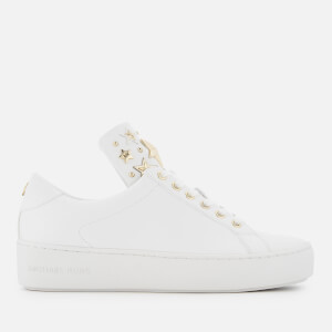 MICHAEL MICHAEL KORS Women's Mindy Leather Low Top Trainers - Optic White