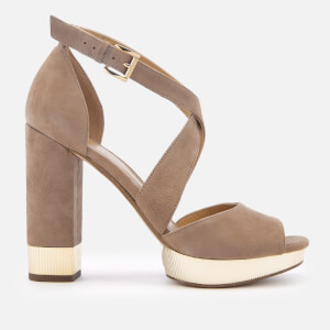 MICHAEL MICHAEL KORS Women's Valerie Platform Heeled Sandals - Dark Khaki