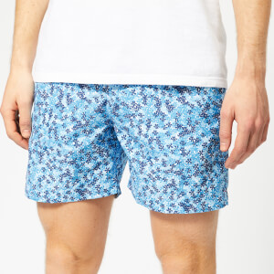 Orlebar Brown Men's Bulldog Ninfea Swim Shorts - Bahama Blue/Navy/White