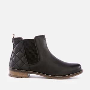 Barbour Women's Abigail Leather Quilted Chelsea Boots - Black