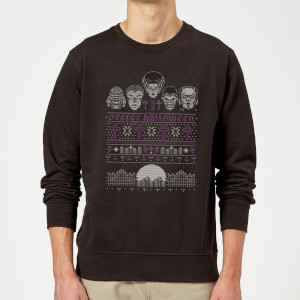 Universal Monsters I Prefer Halloween Sweatshirt - Black