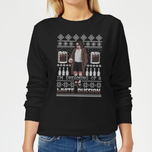 The Big Lebowski I'm Dreaming Of A White Russian Women's Sweatshirt - Black